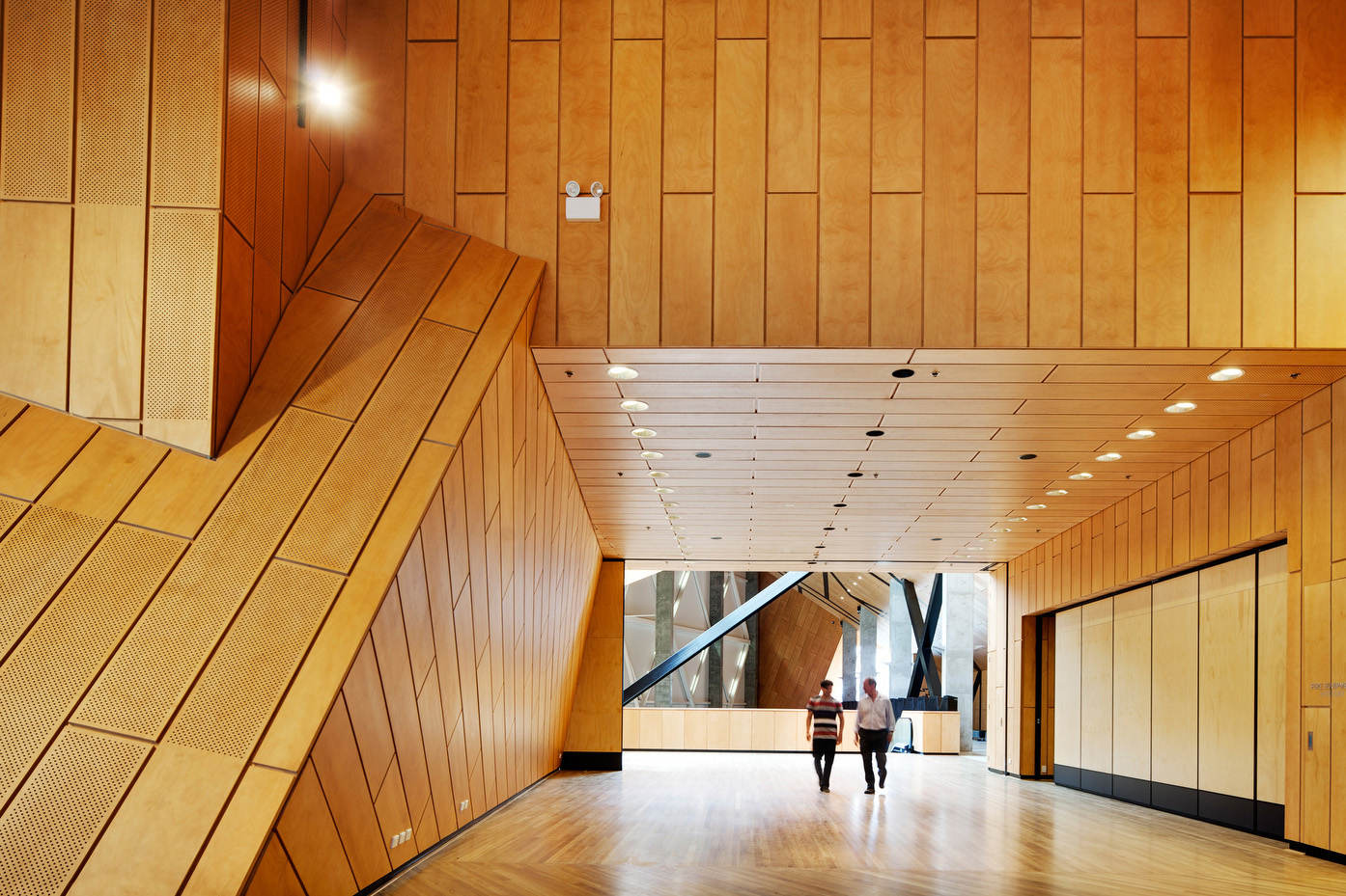 Perth Arena interior panelling by Stylewoods