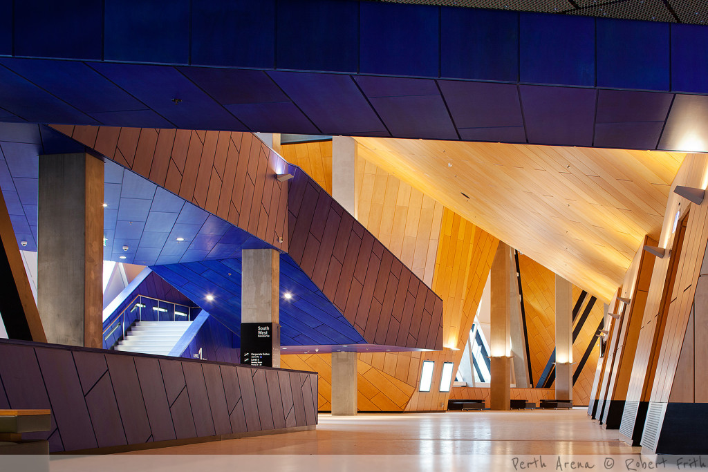 Perth Arena interior by Stylewoods
