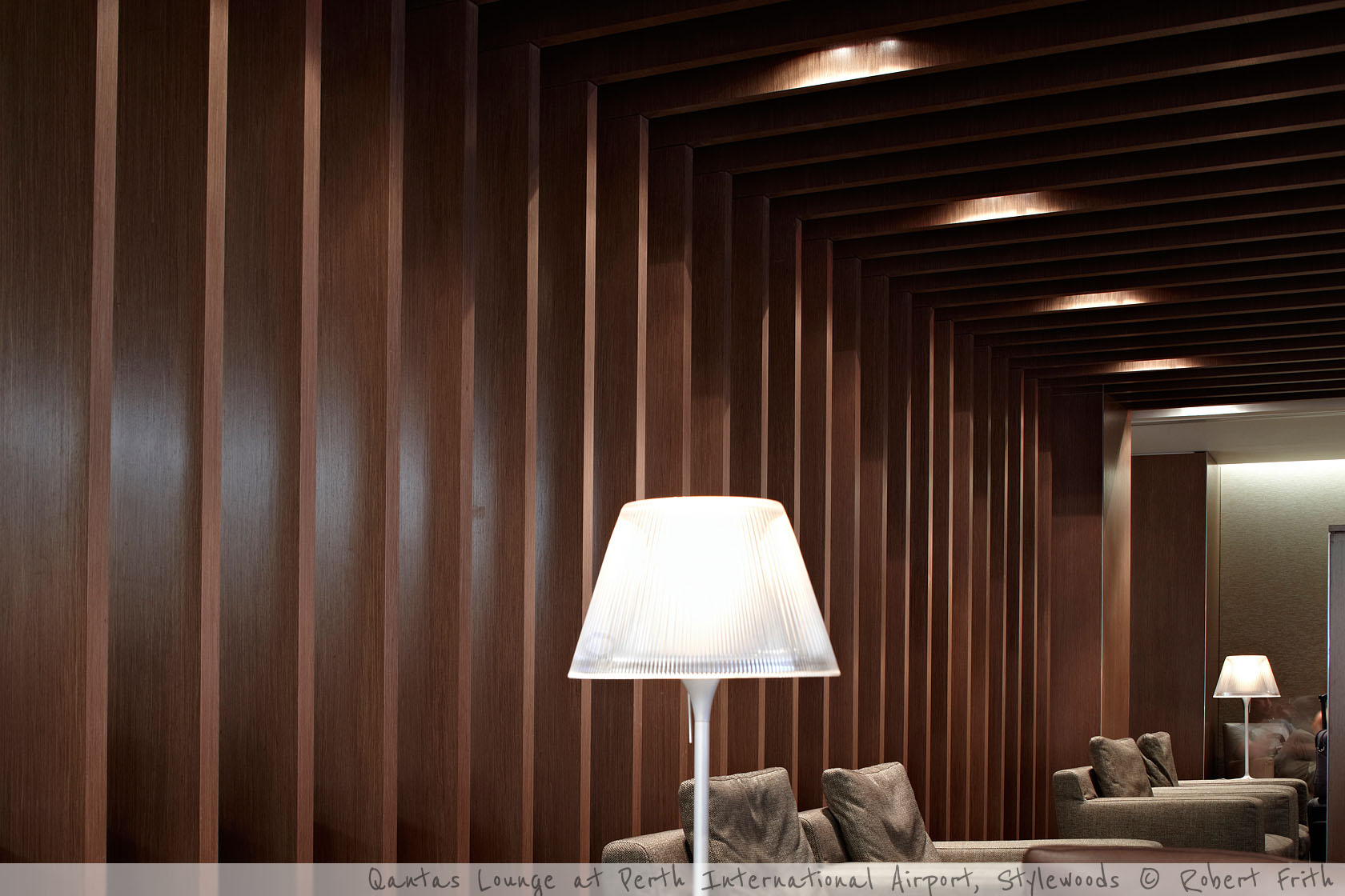 Qantas Lounge, Perth International Shopfitting by Stylewoods Architect; Woods Bagot