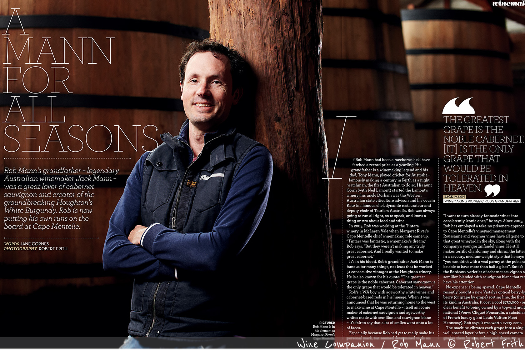 Rob Mann featured in Wine Companion